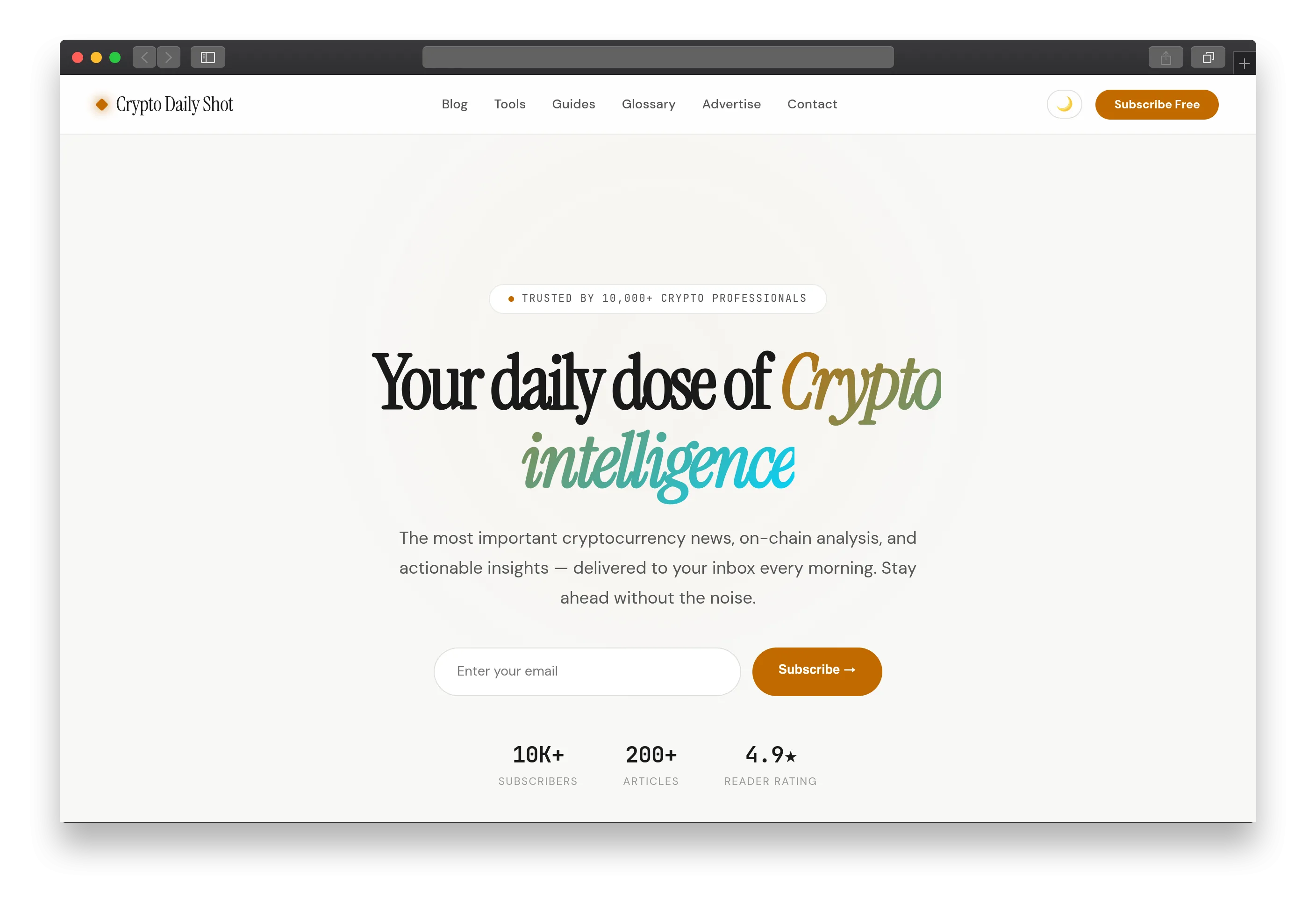 Crypto Daily Shot